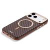 Luxury Business Bitmap Leather Magnetic Phone Case For iPhone 17 16 15 14 13 Pro Max 17Pro 17Air Metal Lens Button Bumpe Cover