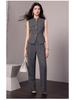 2026 Spring/Autumn Women's Wide-leg Pants & Vest Set with Starry Cape Top