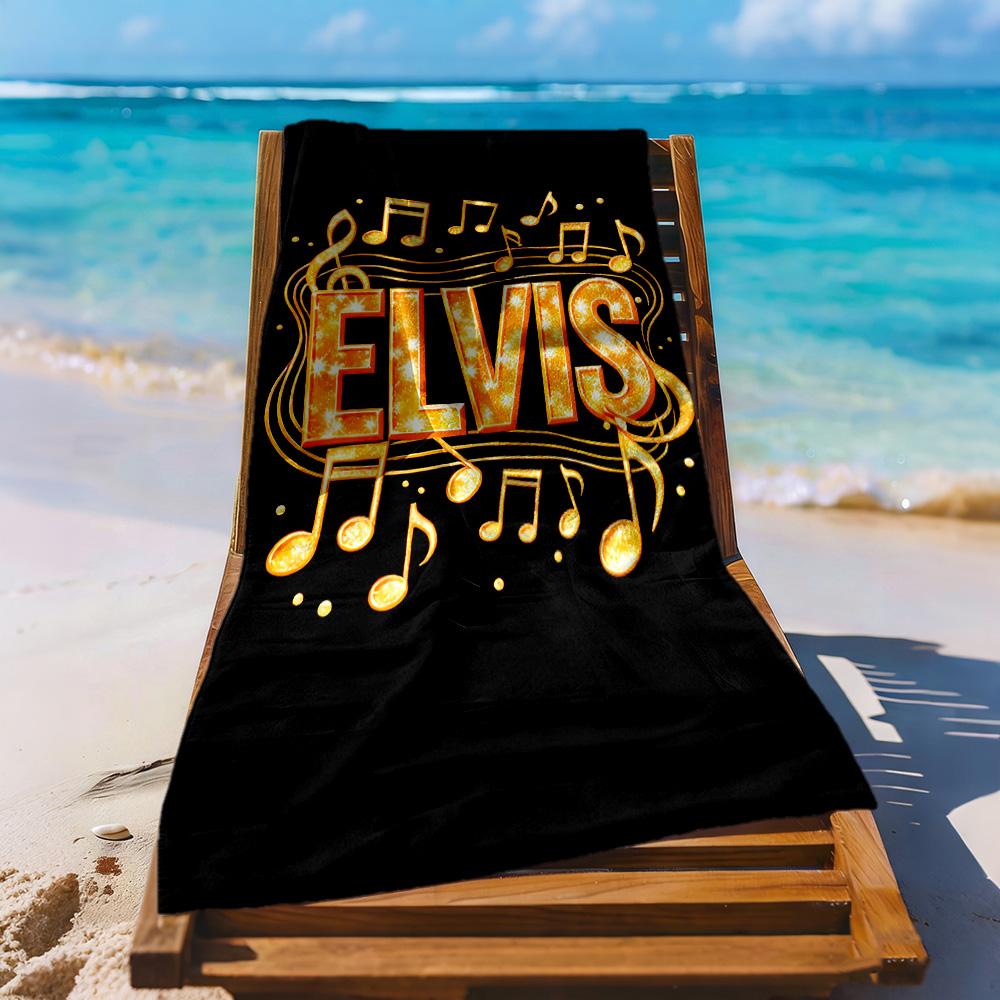 Elvis Beach Towel Super Soft Microfiber Quickdry Fabric Comfortable Lightweight