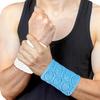 1 Pc Sports Sweatbands Sweat-Absorbing Elastic Wristbands Compression Wrist Sleeve Wrap