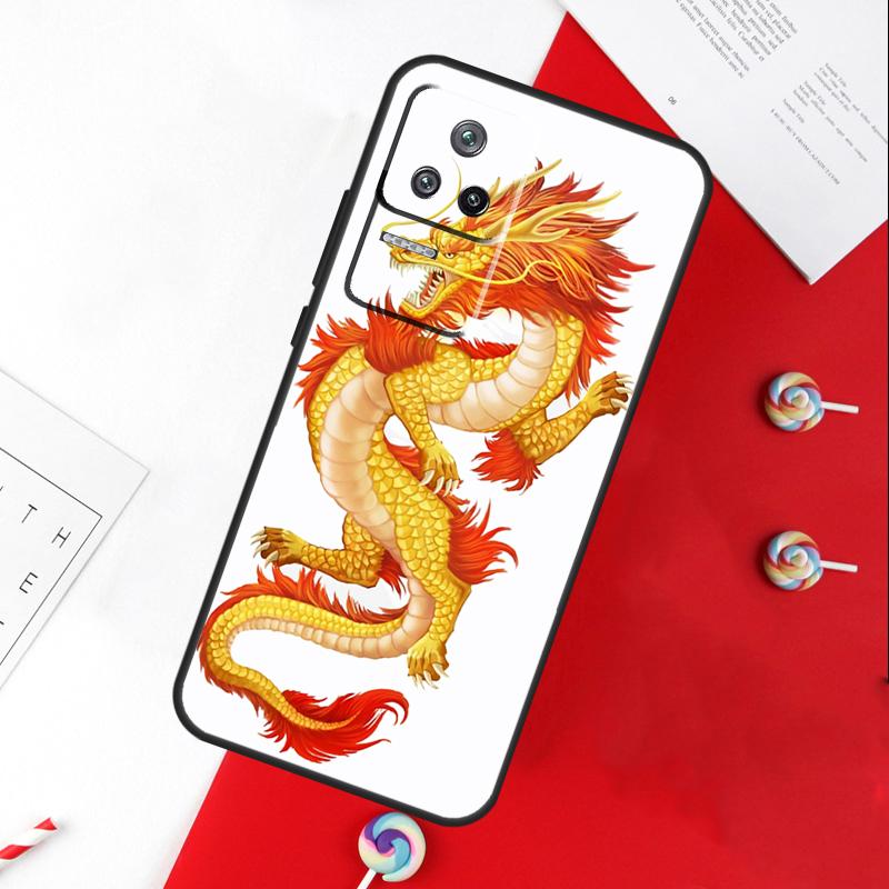 Chinese Dragon Cover For Xiaomi 14T 11T 12T 13T Pro 13 14 15 Ultra POCO X7 Pro X3 X5 X6 F5 F6 M6 Pro Case