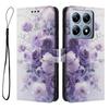 YX-2501 For Xiaomi 14T Pro Case Pattern Printing PU Leather Wallet Phone Cover with Lanyard