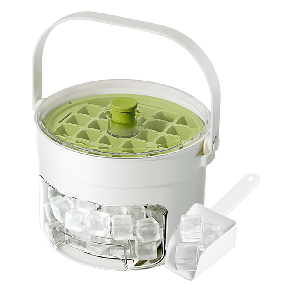 Multifunkční forma na ledové kostky Velkokapacitní opakovaně použitelný výrobník ledu Domácí potravinářský Dvouvrstý úložný box na led Formička na ledové kostky