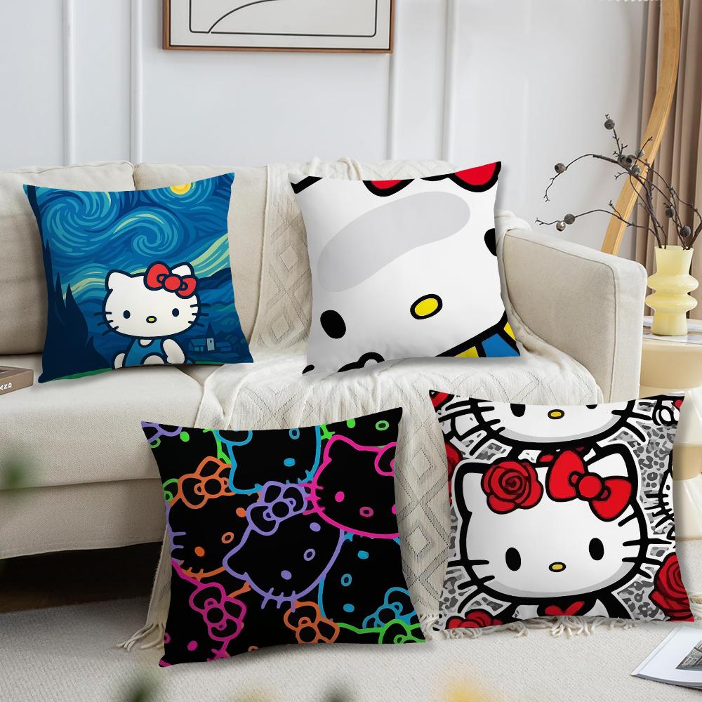 Kawaii HHello KKitty cushion cover For Pillow Printing Sofa Decoration Home Car Room Coffee Shop Office Nordic Simplicity