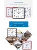 Seven King Stars Silent Quartz Wall Clock - Modern Square Design for Bedroom