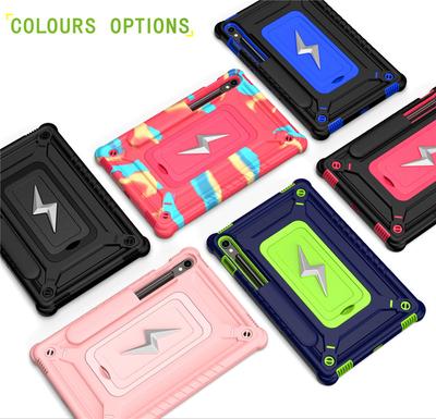 Etui na Samsung Galaxy Tab S10FE 10.9'' S9FE S7 S8 S9 11 cali Pancerne z podstawką Pokrowiec na tablet 3 w 1 Wytrzymała ochrona Funda