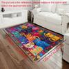Soft Plush Cat Print Rug - Colorful Non-Slip Mat for Kitchen Living Room Bedroom, Thick Indoor Home Decor Carpet
