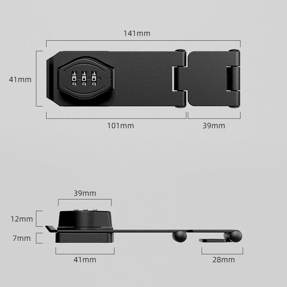Zinc Alloy Combination Coded Lock 3 Digit Coded Coded Lock New Cabinet Password Locks  Drawer
