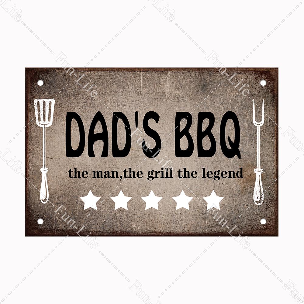 BBQ Warning Metal Tin Sign Oven Vintage Wall Decor Plaque Painting Barbecue Shop Restaurant Craft Pub Home Decor 20x30cm