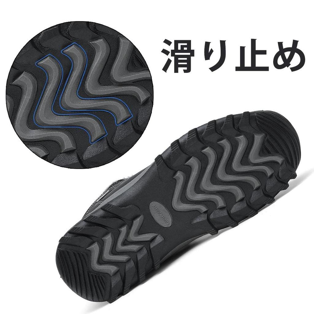 Mishansha and Winter Snow Boa Thick for and Size Black Men's Women's Boots, Waterproof, Warm, Lining, Non-Slip, Sole, Lightweight, Hiking, Trekking,