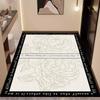 Luxury Leather Entrance Mat: Wash-Free, Wipeable Door Mat for Home and Porch