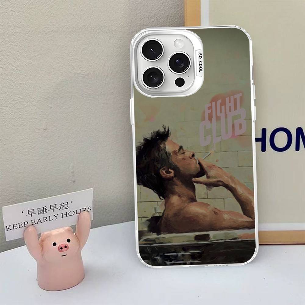 

Classic Movie F-fight C-club Phone Case For IPhone 16 15 14 13 12 11 Pro Max X XR XSMAX 8 7 Plus Matte Shockproof Back Cover iPhone 15