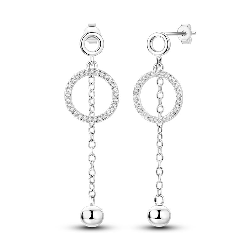 New Tassel Earrings 925 Silver Butterfly Snowflake Star Moon Tassel Ear Studs For Women Fine Engagement Birthday Jewelry Gifts