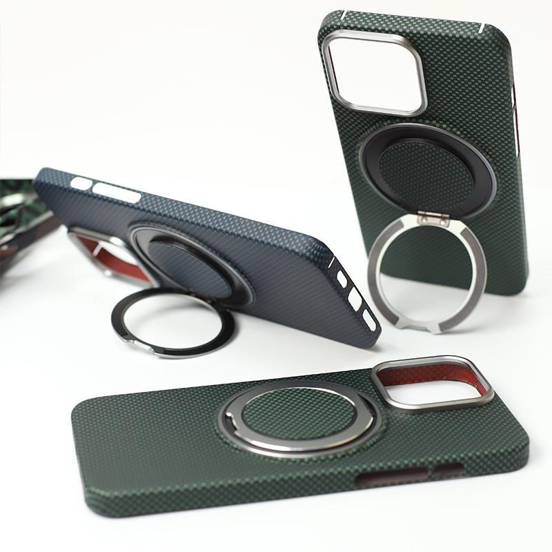YTF-Carbon for iPhone16Promax Carbon Fiber Mobile Phone Case Aramid Fiber Magnetic 16Pro Protective Case Business 16plus