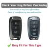 3/4 Button TPU Car Flip Key Case Cover Fob for Hyundai Elantra Tucson KONA I30 Santa Fe Solaris Genesis Azera I40 I35 Key Chains
