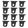 Roisin Awning Rail Hook Rings 12 Pcs Stainless Steel Hooks Black S Hooks Camper Hanger