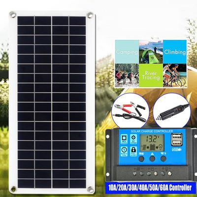 Solar Panel 12V Solarzelle 10A-100A Controller Solar Platte Kit Für Telefon RV Auto Caravan Hause Camping Outdoor batterie