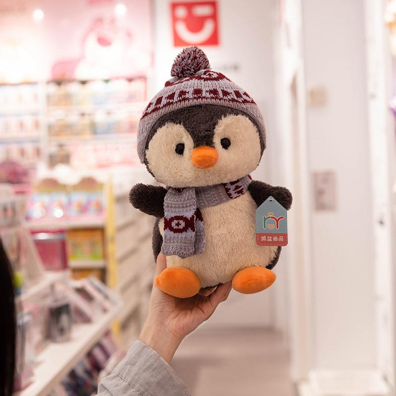 Plush Scarf Penguin Toys Children Cute Cartoon Birthday Holiday Gifts Dolls