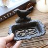 Cast Iron Soap Holder Creative Bird Soap Dishes for Bathroom Garden Outdoor Sink Decoration Ornaments Bathroom Accessories