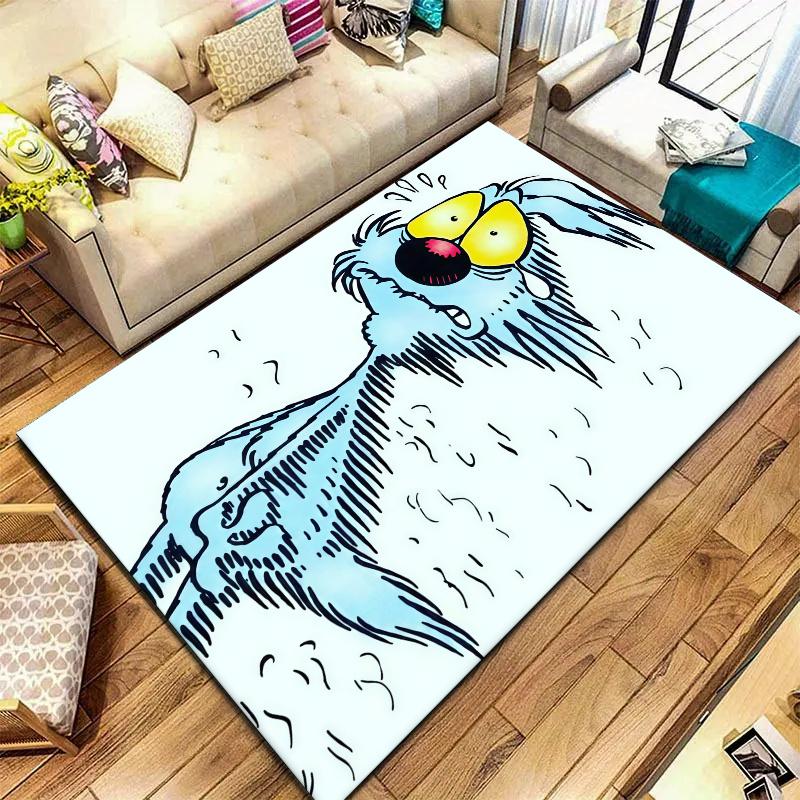 Lupo Alberto Carpet Rug for Living Room Bedroom Home Sofa Decoration,Kids play Nonslip Floor Mat