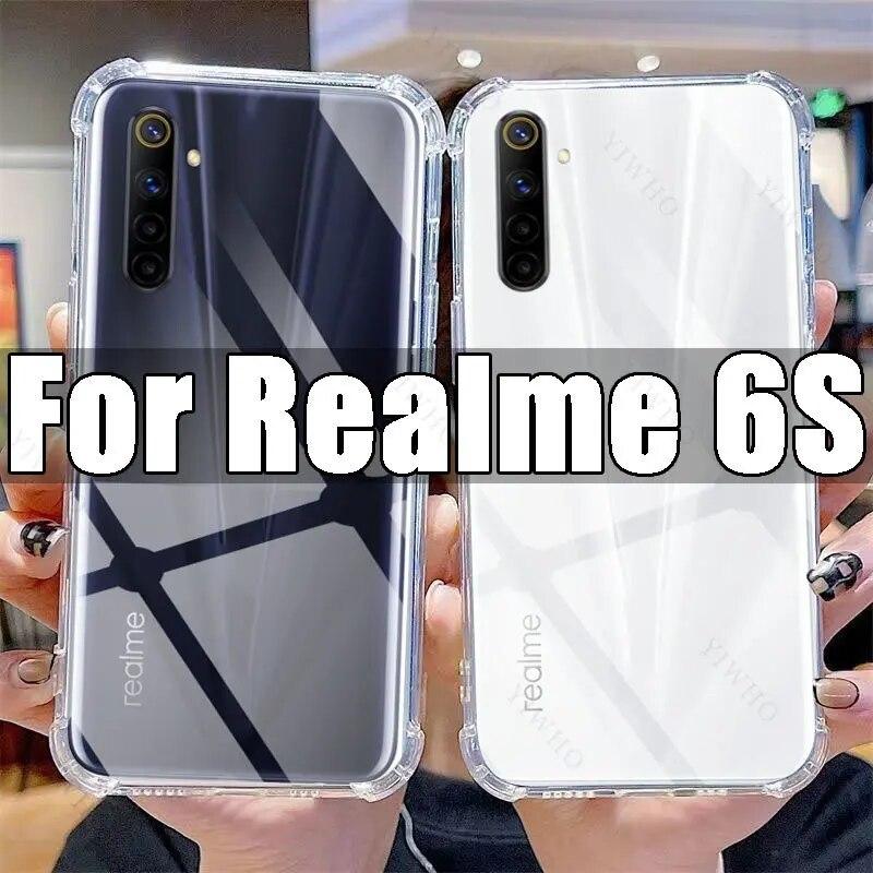 

Прозрачный чехол для телефона Realme 6s, прозрачный чехол из ТПУ Realme 6 S Realme6s 6,5 дюйма RMX2002, противоударные чехлы с защитой от царапин