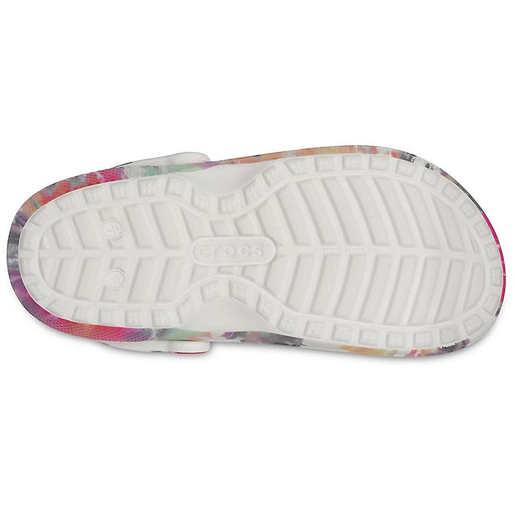 Crocs Zoccolo Classico Scarpa Tie Dye Multicolore Nero 206341-0C4