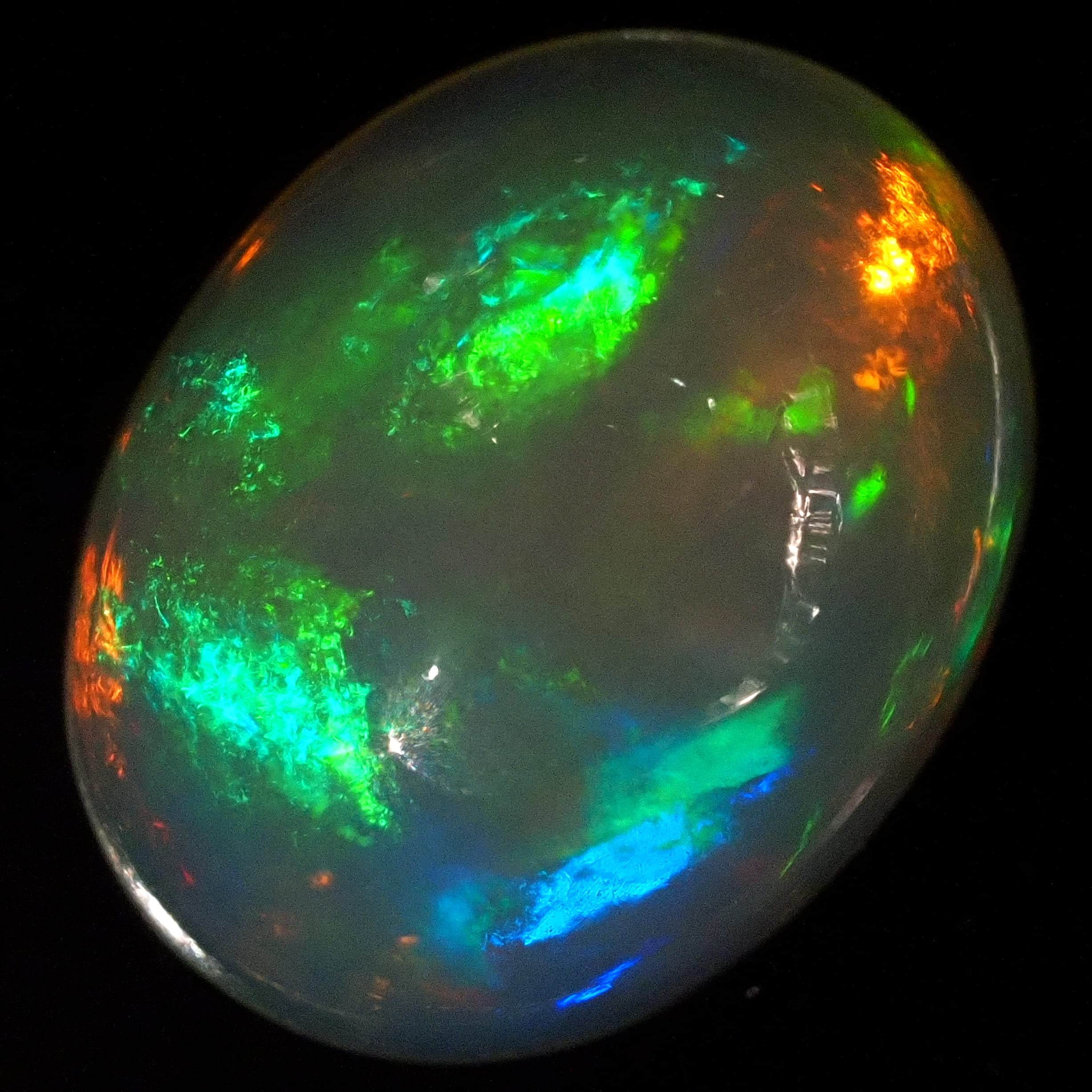 

камень Натуральный минерал благородный опал Эфиопия Драгоценный камень образец [N2 Natural] - (77 Один вид примерно. 1,3 карата, 8,8x6,9x4,1 мм)