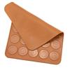 30 Hole Macaron Baking Mat Food Grade Silicone Dishwasher Safe Silicone Pastry Mold Oven Safe Flexible Round Cookie Sheet