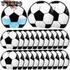 24pcs Soccer Snack Bags with Handles Reusable Baseball Sealed Treat Bags Stand-up Bottom Gift Bags Soccer Training Treat Bags Party Favor Bags