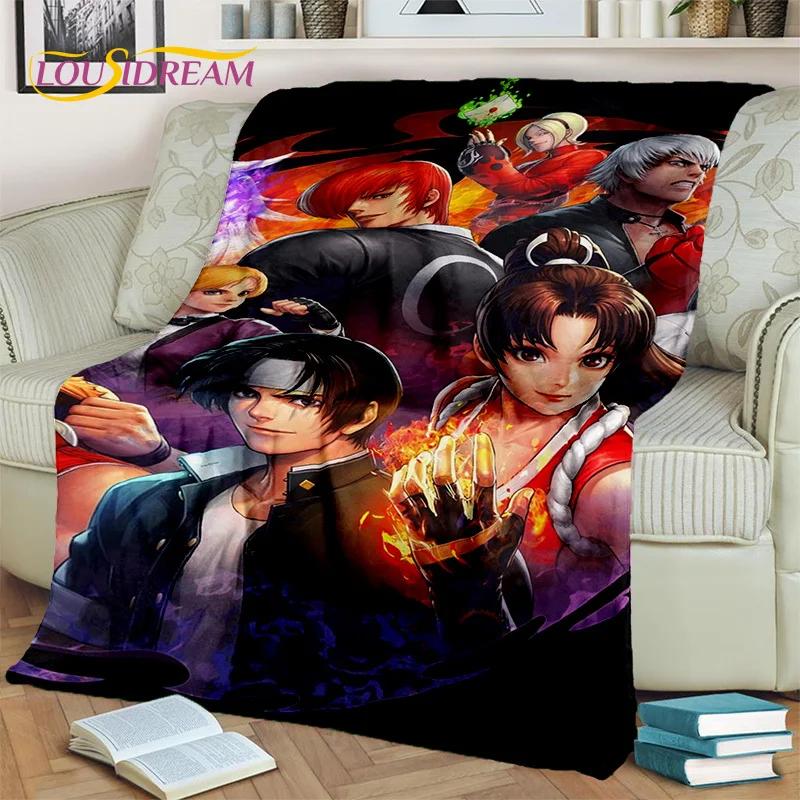 King of Fighters Retro Hry Hráčská Deka, Měkká Přehozová Deka pro Domov Ložnice Postel Pohovka Piknik Cestování Kancelář Krycí Deka Děti