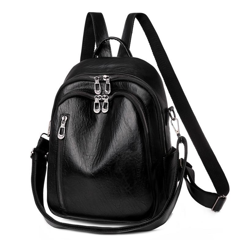 Backpack for Women, Korean Version, Fashionable and Personalized, Women s Travel Backpack, Trendy Student Backpack Wholesale чёрный
