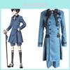 Elegant Black Butler Ciel Phantomhive Cosplay Costume Full Set For Unisex Halloween Events