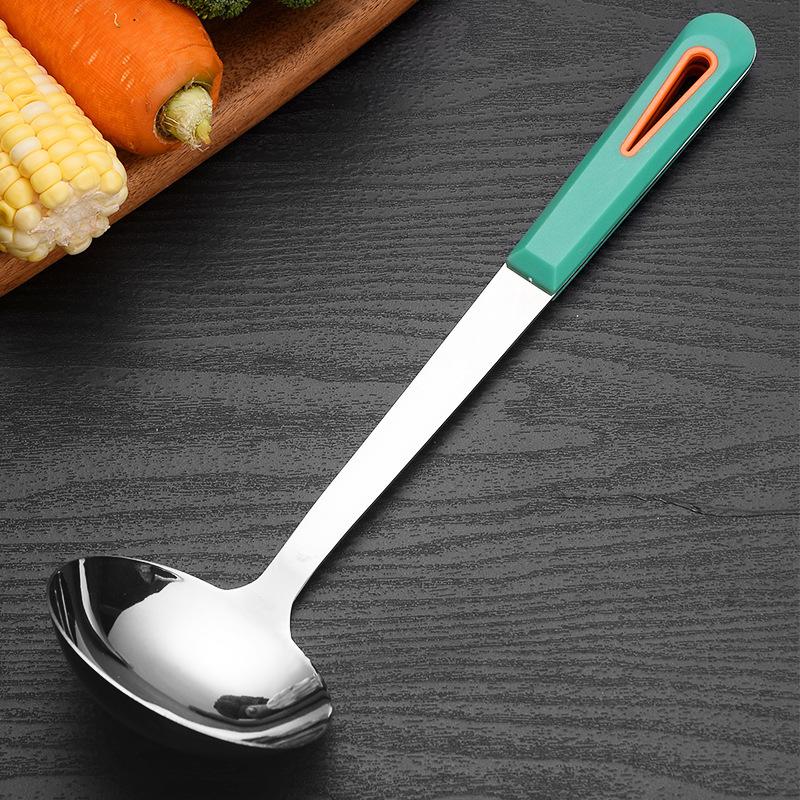 Stainless Steel Spatula, Thickened Cooking Soup Spoon, Stir-frying SpoonLarge Soup Spoon, Strainer