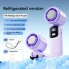 New Ice Cooling Handheld Fan 100 Speeds Turbo Portable USB Desk Fan Foldable/Hangable for Outdoor Fast Chill Ice Compress