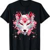 Okami Wolf  Anime Kawaii Blossom Cherry Flower T-Shirt