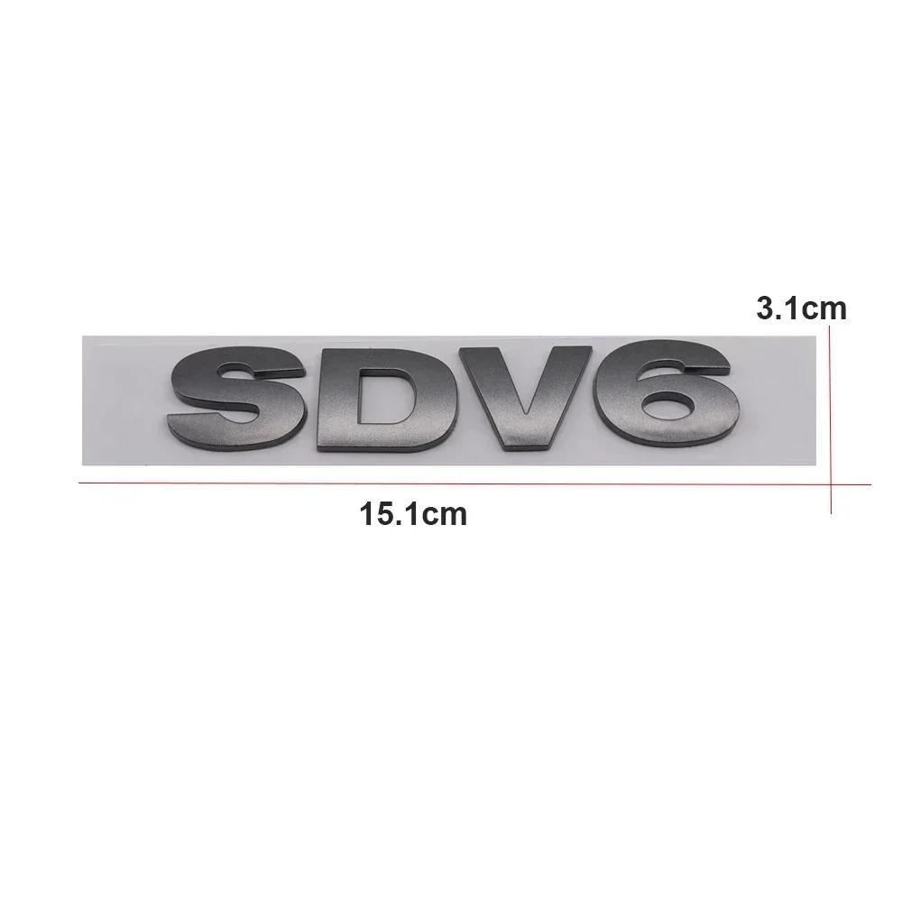 3D ABS Chrom Schwarz Buchstaben SDV6 SDV8 TDV6 TDV8 Logo Auto Heckklappe Emblem Abzeichen Aufkleber für Range Rover Sport Zubehör