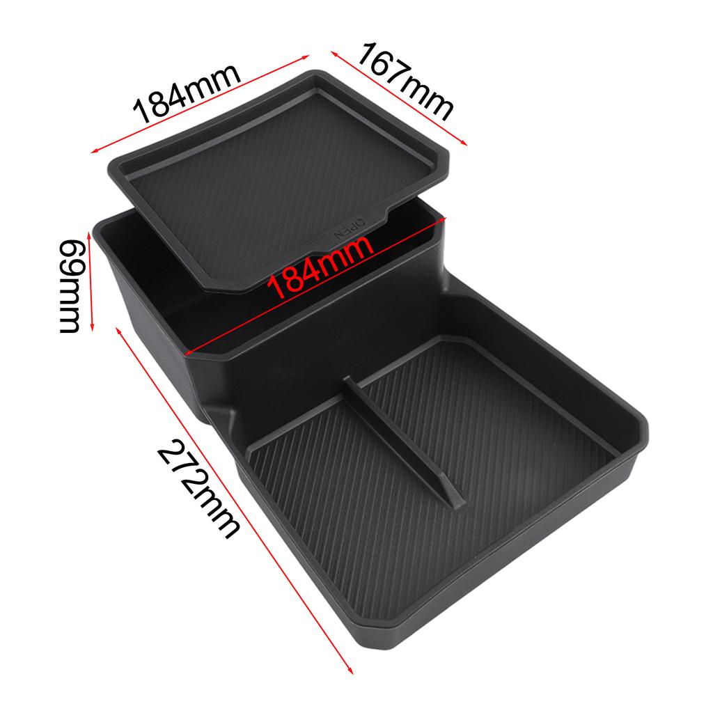 FOR KIA FOR EV3 Center Console Lower Storage Box Replacement Car Tray TPE Organizers Accessories Tidying