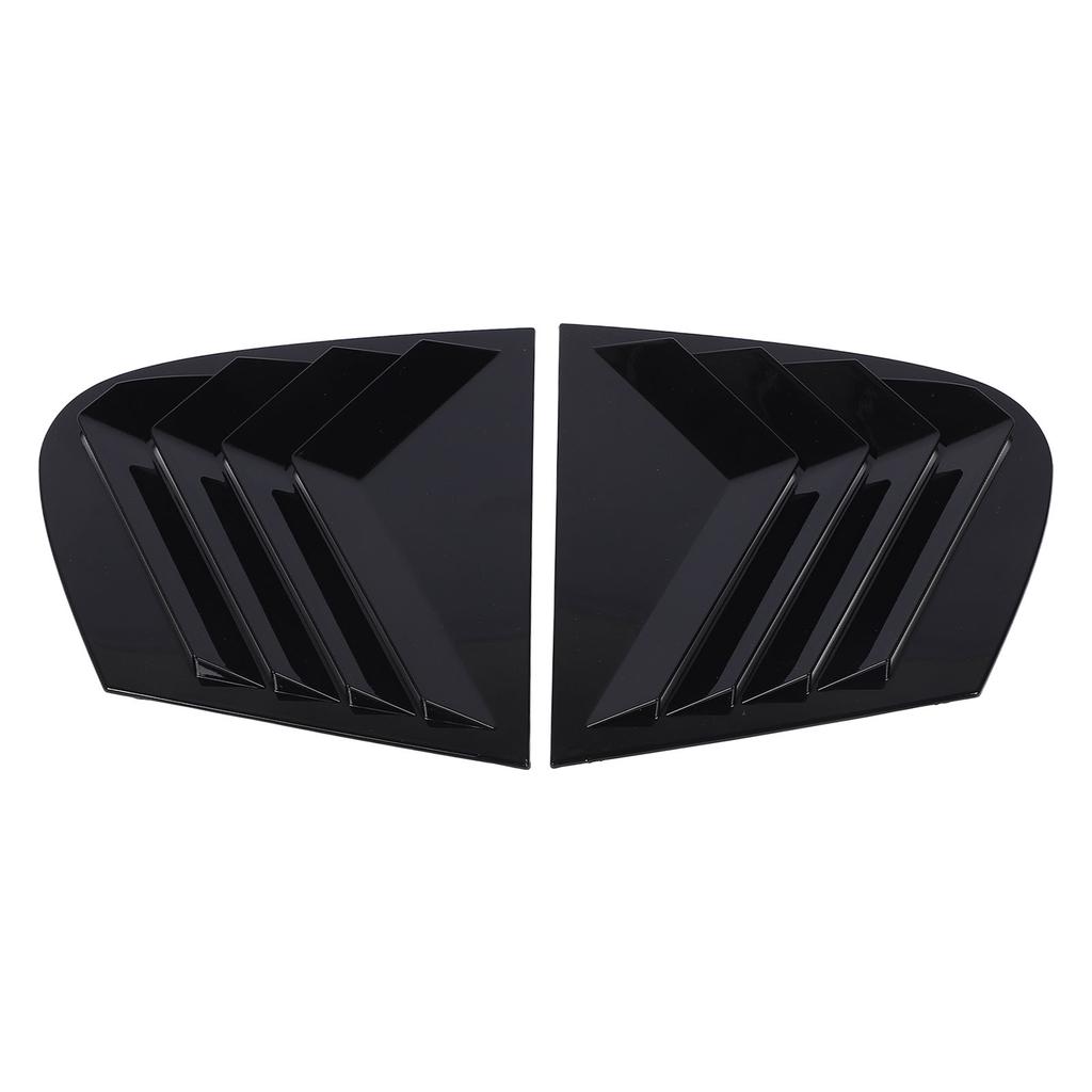 2 Pcs Rear Window Side Shutter Glossy Black Weatherproof Rugged Construction for 1 Series E87 2005 To 2011