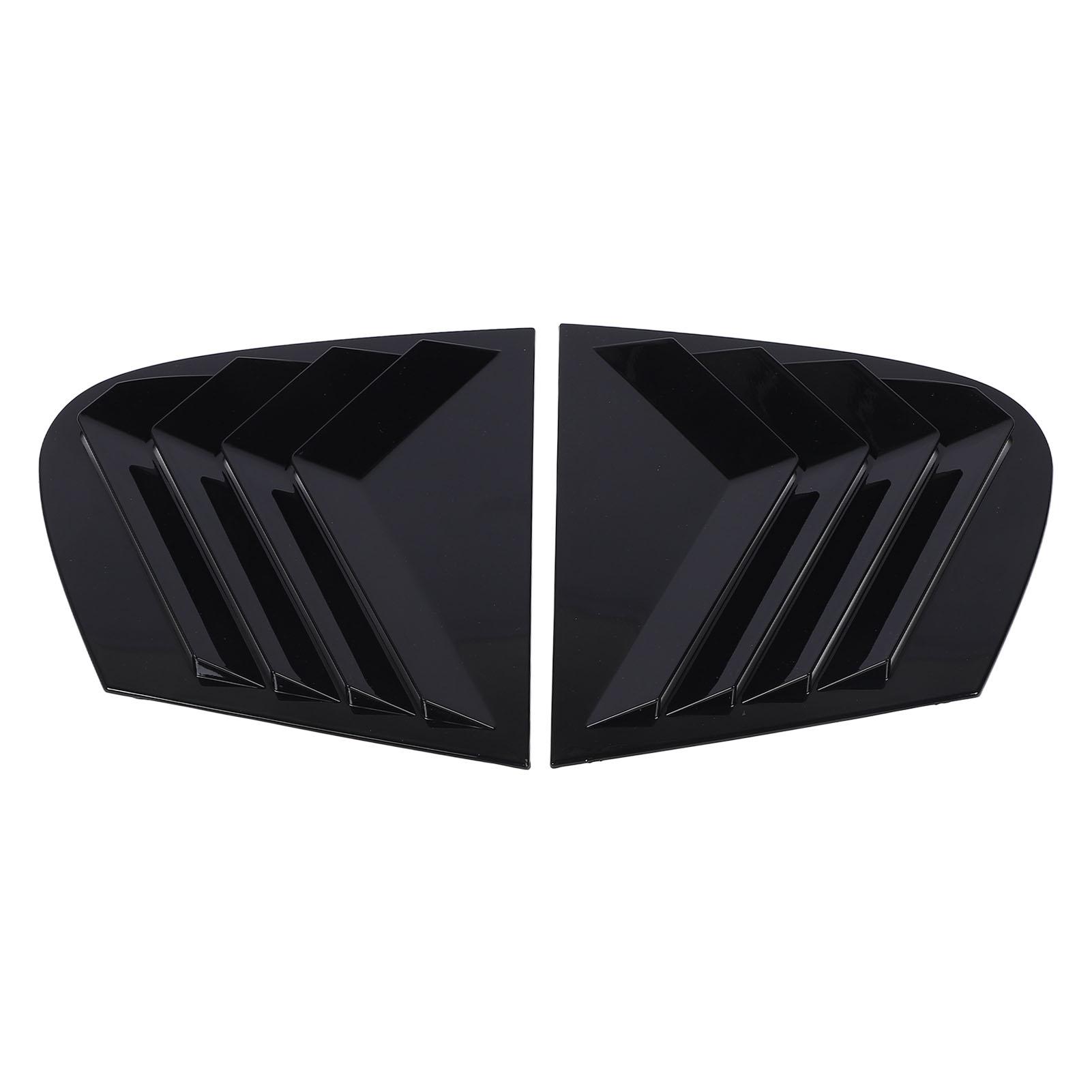 

2 Pcs Rear Window Side Shutter Glossy Black Weatherproof Rugged Construction for 1 Series E87 2005 to 2011
