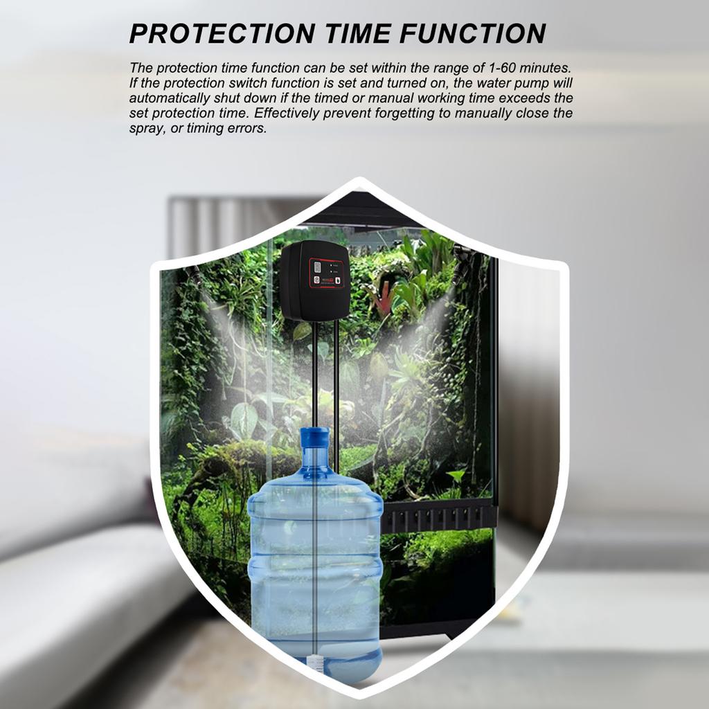 Smart Watering System App Control Rainforest Spray System Humidification System for Climbing Pet Turtle Box Water Tank