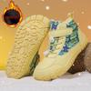 Kids Barefoot Snow Boots Waterproof Wide Toe Cotton Shoes Winter Warm Fur Lined Shoe for Boys Girls Cold Weather Outdoor Sneaker