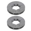 2PCS Dark Silver Chainsaw Rim Sprocket Metal Chainsaw Parts for Stihl 070 080 090 MS640 MS660