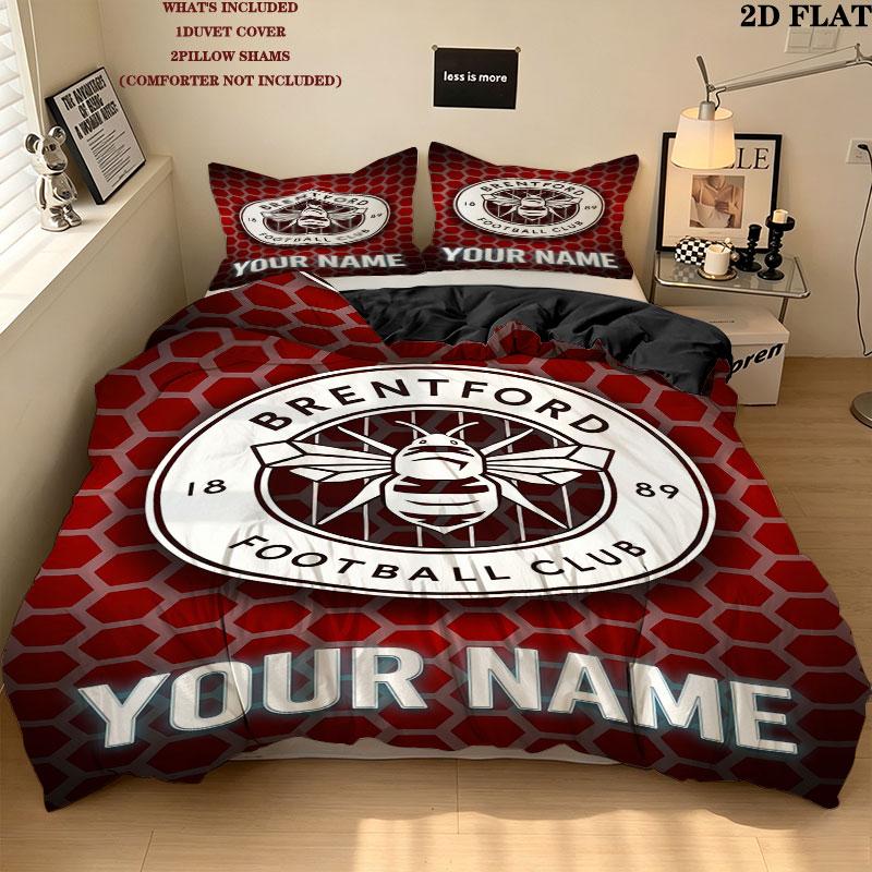 Custom Brentford Bedding Quilt Set Quilt Cover Pillowcase Home Decoration Birthday Gift (1 * duvet cover + 2 * pillowcase, without core)