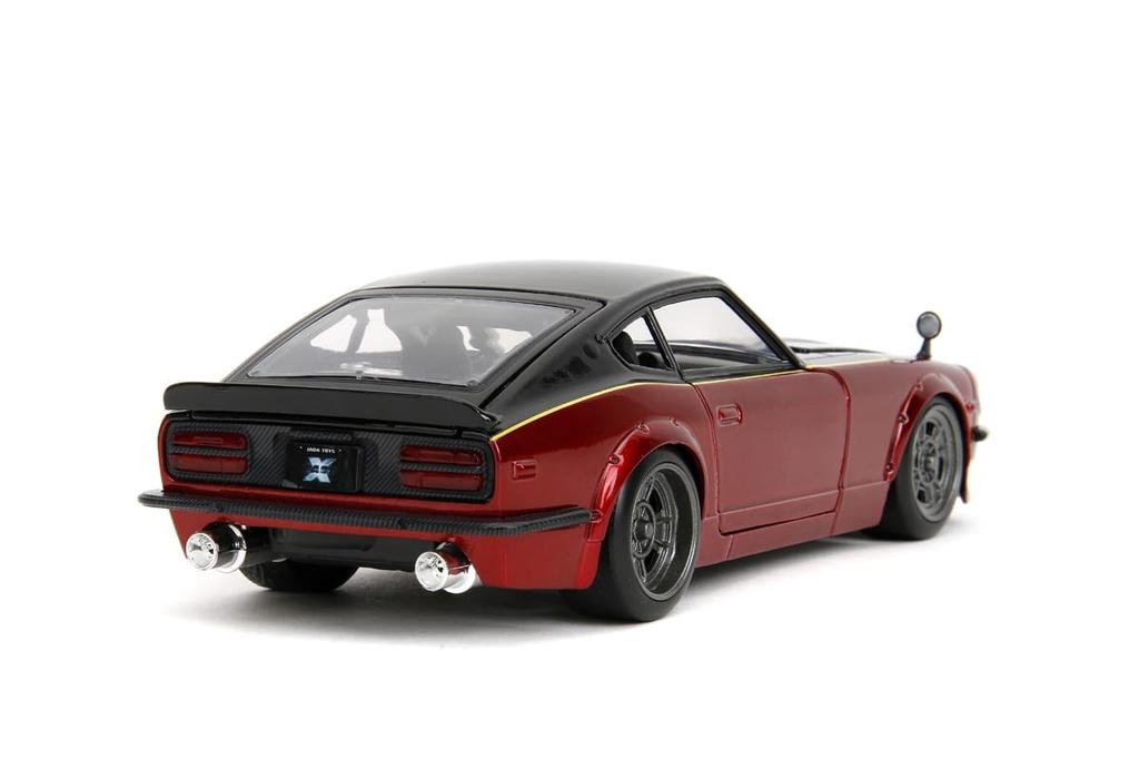 Jada Toys Fast Furious Series Scale X 1972 Datsun 240Z Dark Finished Model & 1/24 F&F Red/Black/Graphics