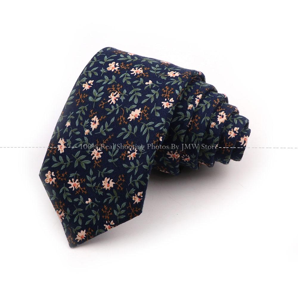 New Chic, Blumenkrawatte, 100 % Baumwollkrawatte, für Männer, helle Farbe, lässige schmale Krawatte, Hochzeitsfeier