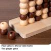3D Beaded Chess Game Wooden Two-Player Chess Toy Parent-Child Interactive Four-in-a- Chess Family Party Board Game Children's Logical Thinking Trainin