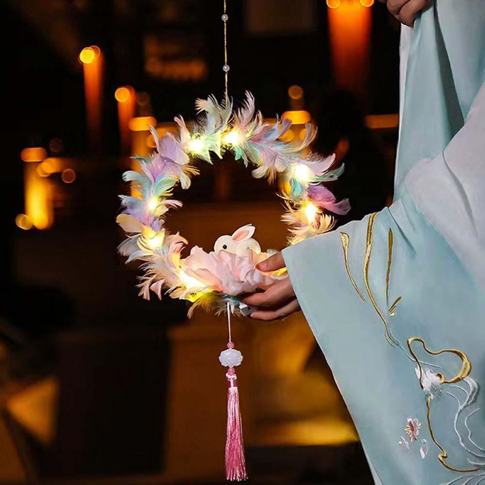 Chinese Style Children's Rabbit Lantern Handheld Mid-Autumn Festival Lamp  Hanfu Accessories