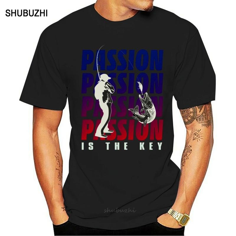 Fishing Passion Mens Funny Angling T-Shirt Fish Fisherman Sea Rod Carp Bass Reel Brand Fashion Tee Shirt S