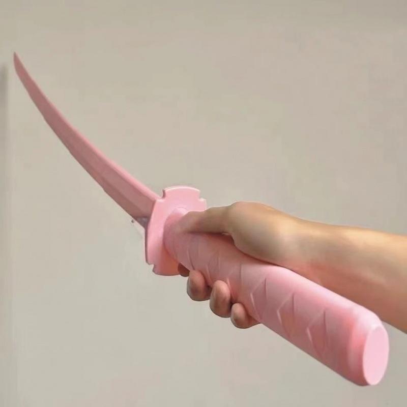 3D Printing Retractable Plastic Samurai Sabre, Cos Samurai Model Toy, Decompress The Gravity Swinging Knife