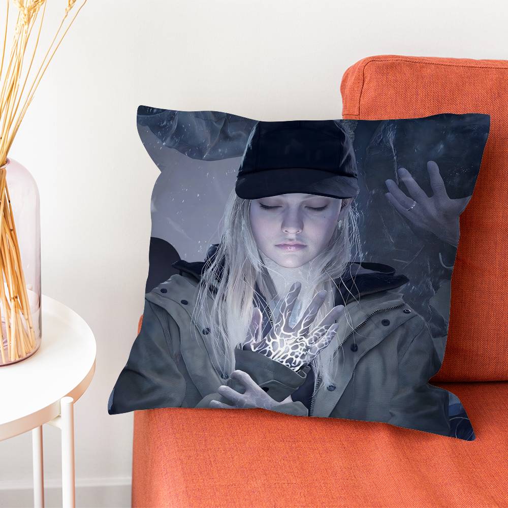 Rosemary Winters R-Resident Evil Village 8 Pillow Case Plush With Invisible Zipper Dustproof Sofa Cushion Cover For Home Decor